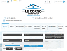 Tablet Screenshot of lecorno-immobilier.com